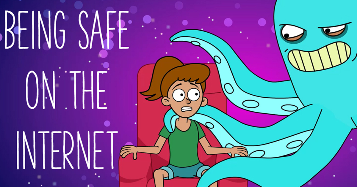 internet safety images cartoons