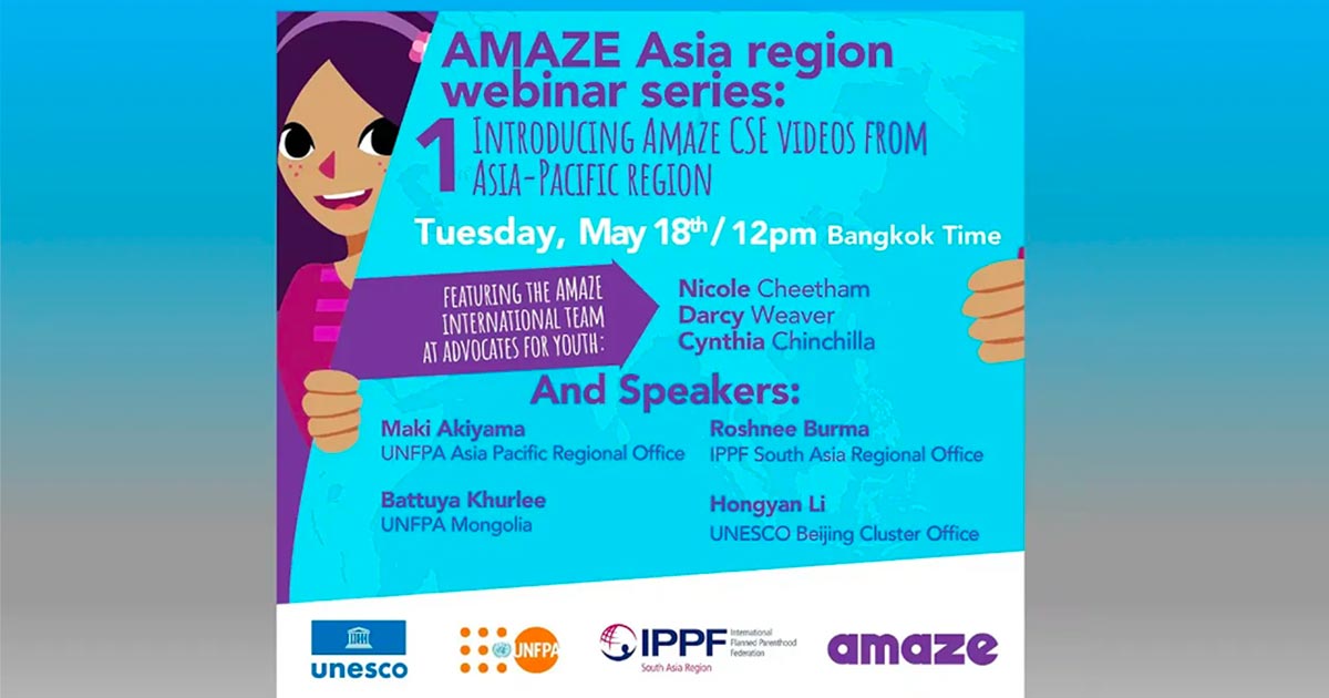 Webinar 1: Introducing AMAZE CSE videos from Asia-Pacific region